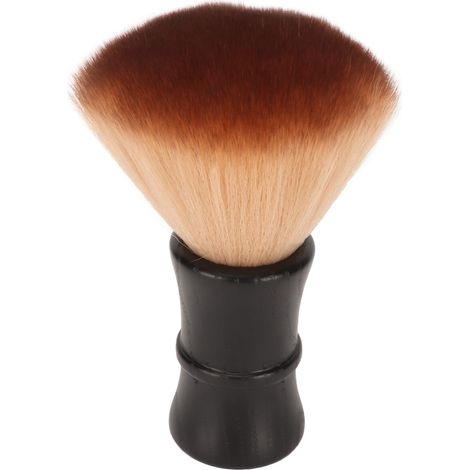 Brosse à barbe pour homme, poils en nylon doux, manche en bois, noire. (1/5)