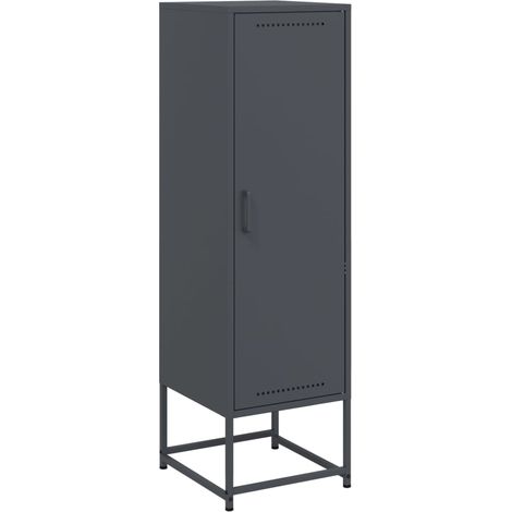 Maison Exclusive - Aparador de acero gris antracita 36x39x123 cm