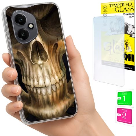 Funda para Honor X7d / 400 Smart Photo Cover Case Back Case + cristal 9H (1/5)