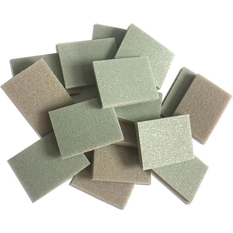 Confezione da 10 spugne abrasive in schiuma, grana 1200–1500, blocchi abrasivi con dischi abrasivi fini per levigatura a secco e a umido
