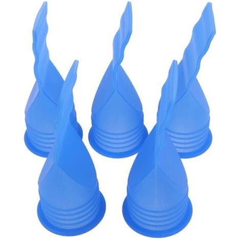 Set di 5 dispositivi antiriflusso per scarichi, filtro unidirezionale, filtro per fognature, scarico a pavimento regolabile in silicone per bagno, cucina e altre tubature (blu) (1/4)