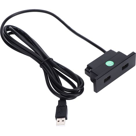 Multiprise USB intégrée 5V 2,5 mètres avec deux ports USB, prise de charge pour canapé et téléphone portable (1/5)