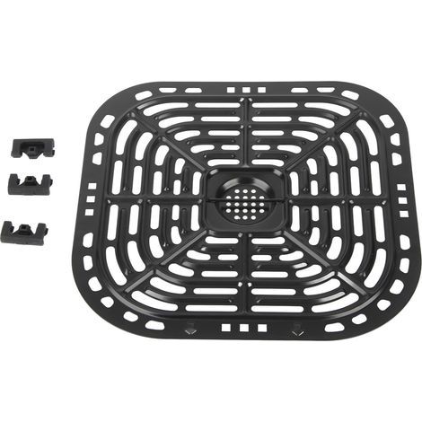 Plaque de cuisson carrée de rechange pour friteuse (24 x 23 cm) en acier inoxydable 304 (1/5)