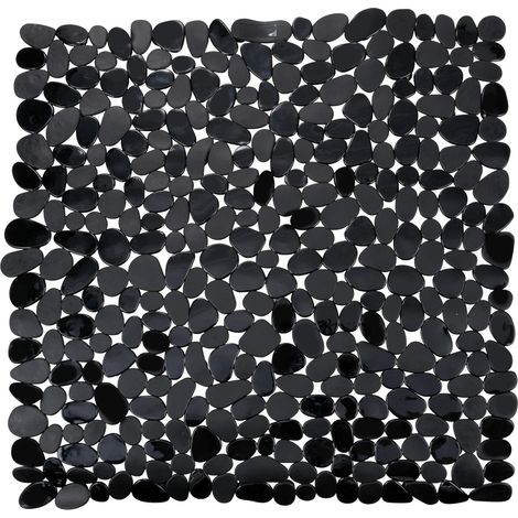 WENKO Duscheinlage Paradise Black, 54 x 54 cm, Schwarz, Kunststoff (TPR) schwarz (1/4)