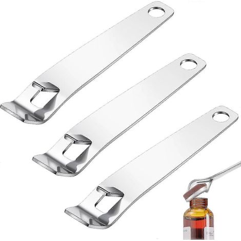 Décapsuleur en acier inoxydable pour flacons à clapet de 20 mm et 13 mm, avec bouchon serti. Ouvre-flacons et décapsuleurs pour flacons de liquides oraux et pharmaceutiques. (1/5)