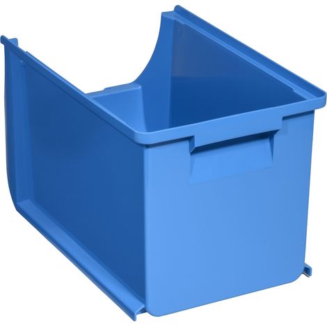 ALLIT Sichtlagerkasten Größe 4H blau 355 x 205 x 200 mm