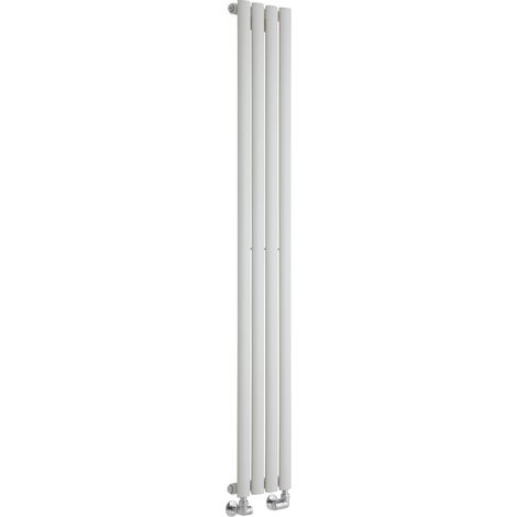 Radiateur vertical Hudson Reed Vitality 561W – Acier blanc 160cm x 23,6cm – Chauffe rapide pour espaces réduits – Certifié CE EN442 (1/5)