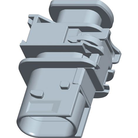 TE Connectivity Boîtier femelle pour platines série HDSCS, MCP Nbr total de pôles 3 1-1670730-1 1 pc
