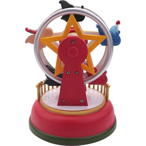Roue musicale lumineuse de Noël Cadeau de Noël Cadeau de la veille de Noël Ornement de Noël Cadeau B (1/5)