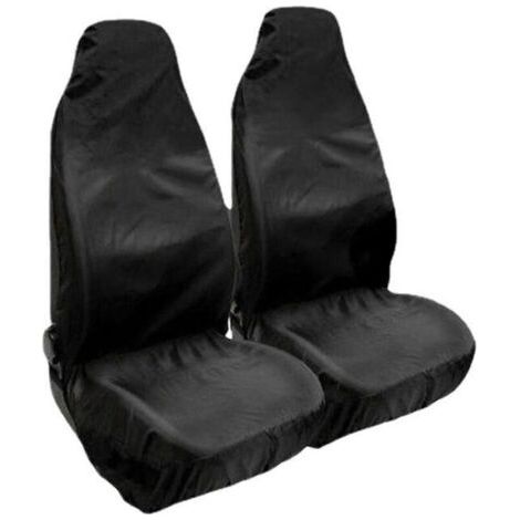 Housses imperméables pour sièges auto universels (pack de 2) 132 X 54cm Noir (1/5)