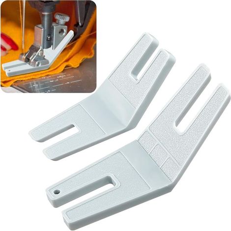 2 Pcs Outils de Couture de Pull à Bosse Outils de Couture de Bosse Pied de Marche et Plaque de Commande Pied-de-Biche pour Machine à Coudre Accessoires de Couture pour Denim Épais et Ourlets