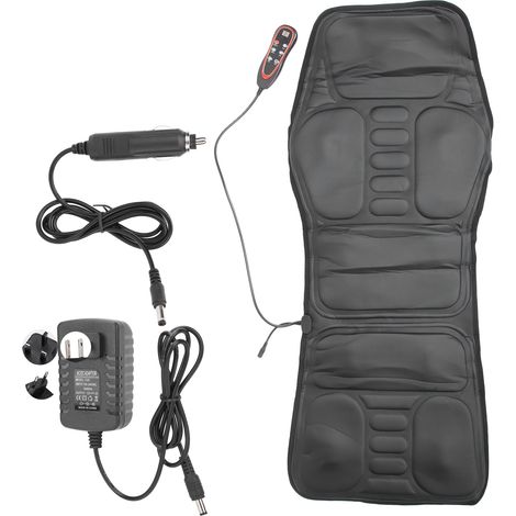 Coussin chauffant électrique de massage Siège Coussin antidouleur vibration pour voiture maison bureau 100-240V UE (1/5)