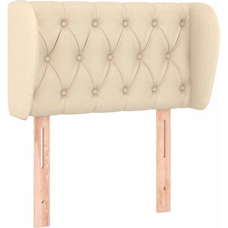 Maison Exclusive - Cabecero de tela color crema 83x23x78/88 cm (1/5)