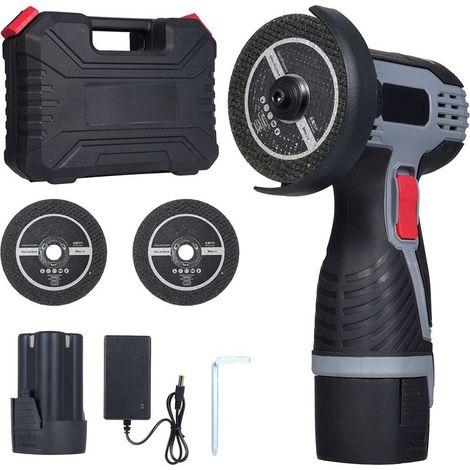 Ej.Life Meuleuse D'Angle Sans Fil 19500RPM 16.8V Professional Disqueuse Sans Fil avec 1 batterie 1500mAh, 2 Disques à Tronçonner , Meuleuse d'angle pour Couper, Polir et Ponce (1/5)