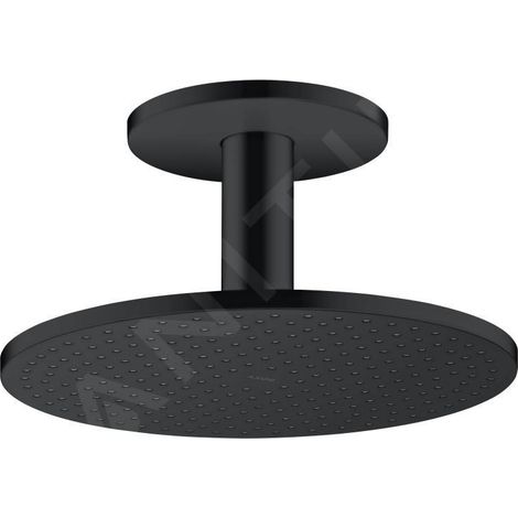 Douche de tête HG AXOR 300 1 jet avec raccord plafond noir mat (1/4)