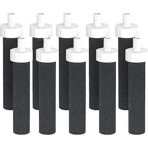 Filtres de rechange à charbon actif pour bouteilles d'eau BB06, Hard Edge, bouteilles de sport, lot de 10 (1/4)