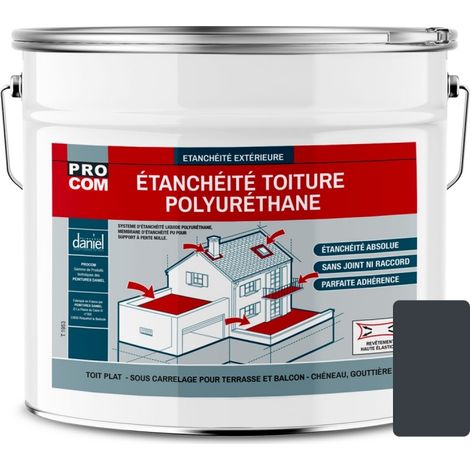 Étanchéité toiture polyuréthane - Étanchéité toit terrasse, toit plat PROCOM 383e42 15 Kg