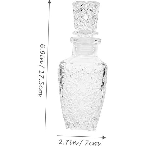 Carafe à whisky JeiibrZui 3D en forme d'extincteur - 300 ml - 1 pièce - Verre transparent - Carafe à whisky originale pour bar à la maison et fêtes (1/5)