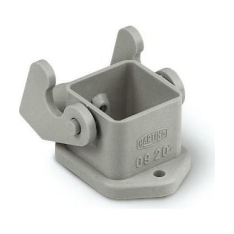 Custodia Fissa 3P Flangia 22x22 mm, Passante Diritta