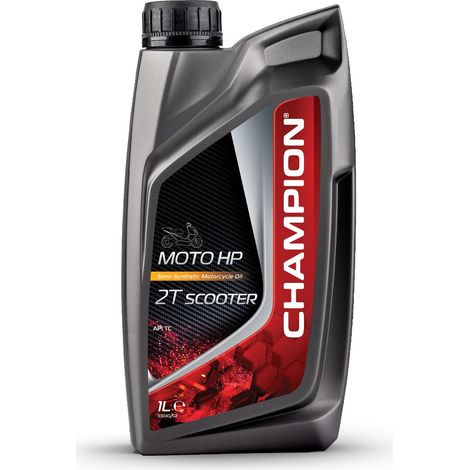 Aceite semisintético para scooters Champion Moto HP 2T, 1 litro (AKC).