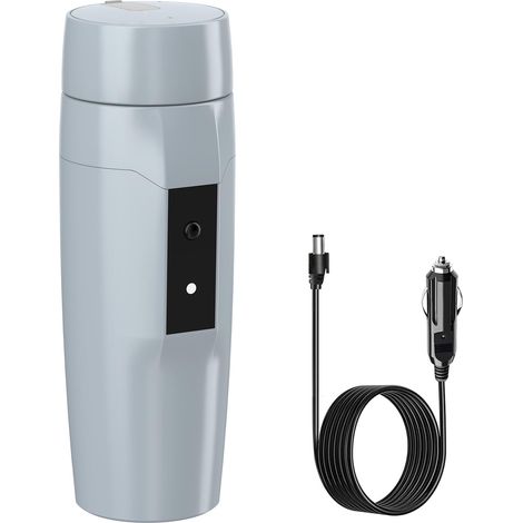 12V Portable Kettle, Small Travel Electric Kettle, 80W Fast Water Heater, Mini Electric Tea Cup, Auto Shut-Off and Restart, Special Power Cord for Car (1/5)