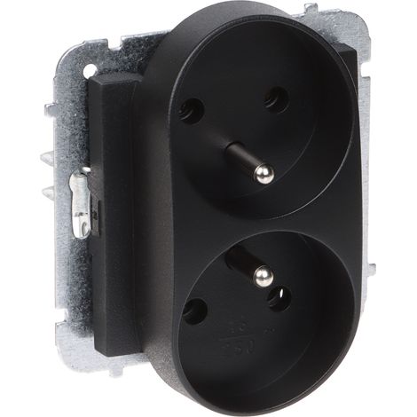 PRESA DOPPIA SANTRA/4143-19/EPN 230V 16A Elektro-Plast