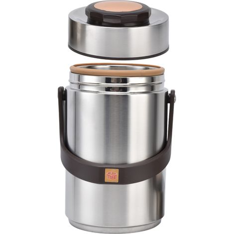 2300 ml Isolierte Lunchbox, tragbar, aus Edelstahl 304, vakuumisoliert, Bento-Box (1/5)