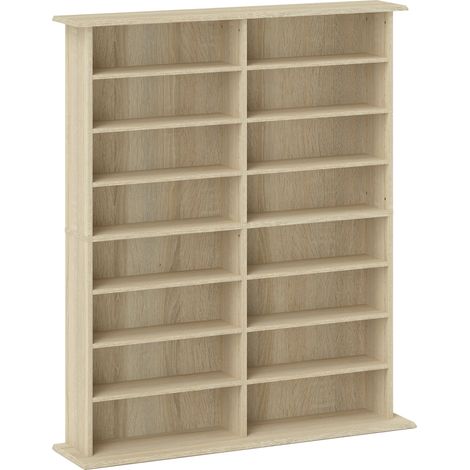 Meuble de rangement 12 étagères ROMY effet bois (1/4)