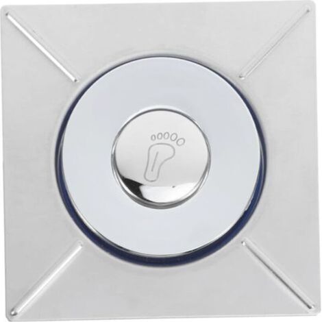 Couvercle de drain désodorisant de drain de plancher Bouchon de vidange Drague de tuyau de vidange de machine à laver Panier de vidange d'égout Filtre Acier inoxydable, noyau en cuivre, argent (1/5)