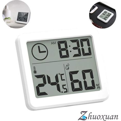 Thermomètre Hygromètre Intérieur Numérique à Haute Précision, Moniteur d'Humidité & deTempérature Portable pour Maison, Bureau (1/5)