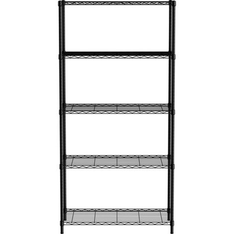 HENDI Lagerregal mit 5 Regalen, Chrom, 910x455x(H)1830mm