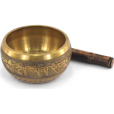Signes Grimalt Cuenco Bol Regalo Cuenco 14 Cm. Complementos Natura Dorado 16x16x9cm 38356 (1/5)