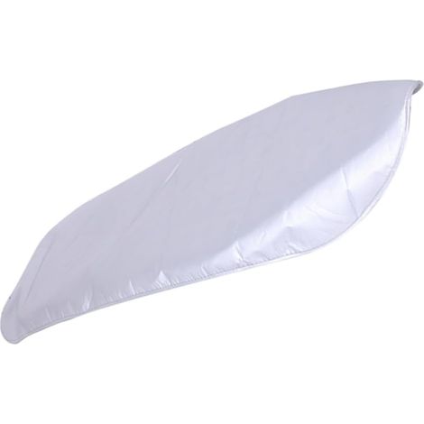 Housse de Table à Repasser Argentée Résistante Chaleur en Tissu Épais 120x37cm Coussin Protecteur pour Usage Extérieur (1/5)