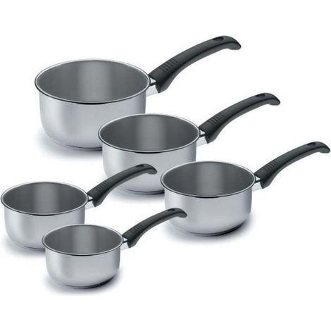 Serie von 5 töpfen aus edelstahl 12/20 cm - Lacor - 85003