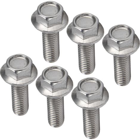 Boulons Hexagonaux à Collier DIN6921 M10x30, Vis A2-70 Inoxydable avec Rondelle Intégrée, Lot de 20 Pièces (1/5)