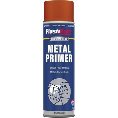 Plastikote Metal Primer Spray 400ml Red Oxide PKT10600 Fast-drying Non-sanding (1/3)