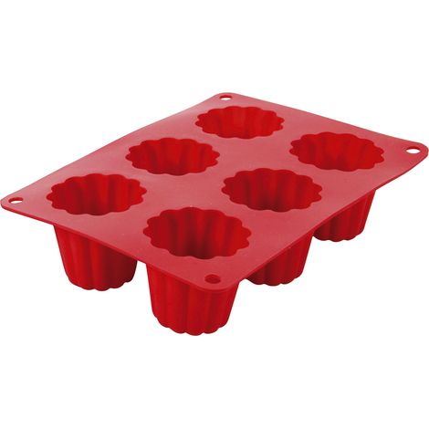 Crealys - crealys stampo per 6 dolcetti, in silicone - 513012 - 3367305130120