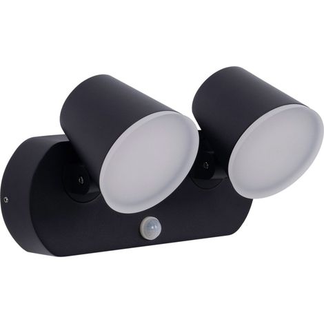 Aplique De Pared Exterior Doble Con Sensor PIR "Tura" -
