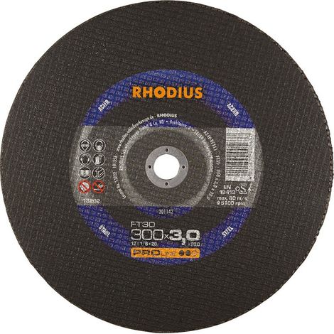 Disco de corte FT30 300 x 3,0mm Rhodius(por 25) (1/2)