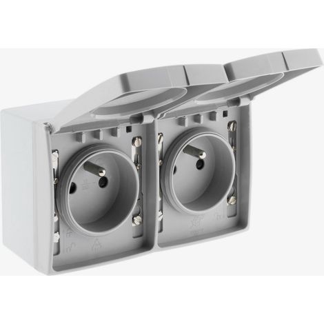 Doppelstecker 16A 2P+T wasserdicht IP55 Orok