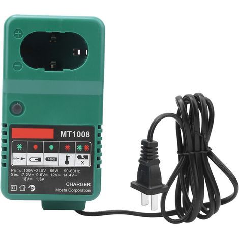 Chargeur de batterie universel pour perceuse électrique MT1008, 7.2/9.6/12/14.4/18V (1/5)