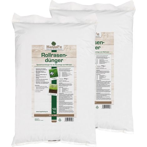 HaGaFe Rollrasendünger für Neuanlagen Rasendünger für Rollrasen Spezial Dünger 20 kg (2 x 10 kg) (1/5)