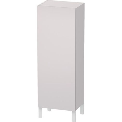 Armoire Duravit L-CUBE 500x363x1320mm ouverture droite satin blanc lilas
