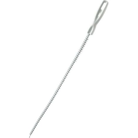 Set di 2 spazzole flessibili per la pulizia, 45 cm – Acciaio inossidabile e setole in nylon – Pulizia efficace di scarichi e tubature – Bagno e cucina -Crezuo