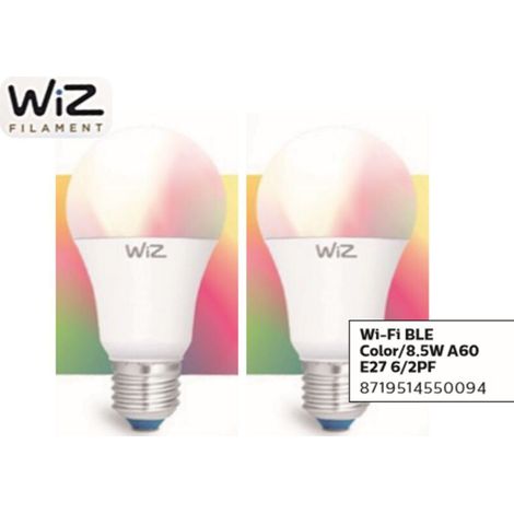 WiZ 8719514550094 éclairage intelligent Ampoule intelligente Wi-Fi Blanc - WiZ 8719514550094 éclairage intelligent Ampoule intelligente Wi-Fi Blanc (1/5)