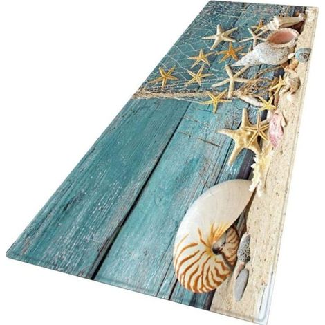 Tapis de Couloir ou de Zone Imprimé 3D - Épais, en Flanelle, Antidérapant - Dimensions 40 x 120 cm - Lavable, Décoratif pour Entrée ou Couloir (1/4)