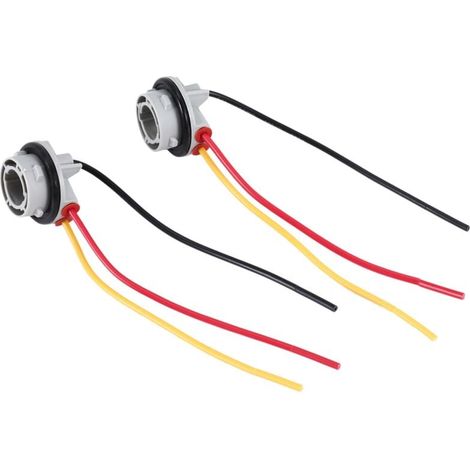 2 Pièces Connecteur Prise Base Ampoule Support Lampe Voiture Plastique P21 5W pour Feu Frein (1/4)