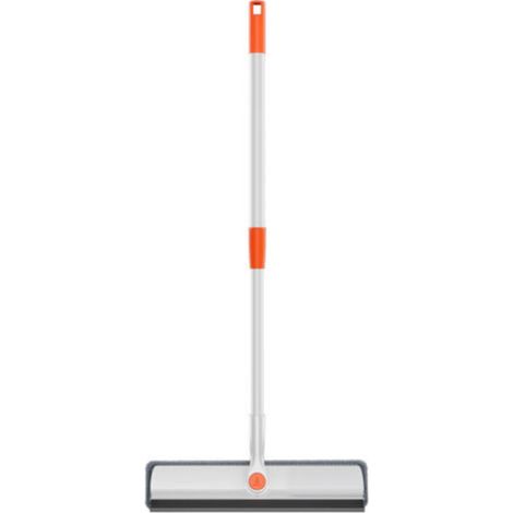 Brosse De Nettoyage Vitres - 2 En 1 Serpilliere Microfibre + Raclette Caoutchouc - Colonne Rétractable 180° - Pour Fenêtres Portes Pare-Brise Rétroviseurs - 120 Cm (1/3)