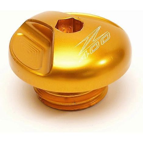 Accessoires moto MOWOK pour Kawasaki Ninja NINJA400 Z400 : cache-vis d'huile en alliage d'aluminium modifié (Z400 Or) (1/5)