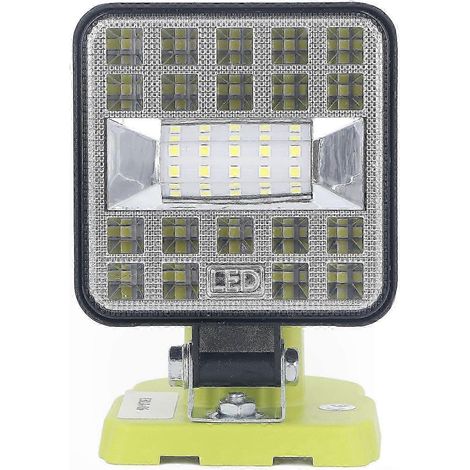 1800 Lumen LED-Arbeitsleuchte für 18-V- und 14,4-V-Werkzeuge, kompatibel mit verschiedenen Modellen, leistungsstarke Baustellenbeleuchtung, wiederaufladbare Arbeitsleuchte, robuste tragbare Leuchte (1/4)